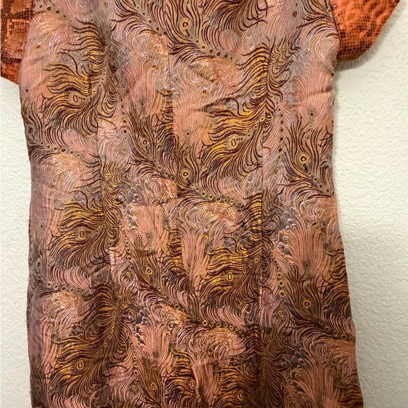 Kim Shui Brocade Mandarin Collar Mini DressStyle: Cheongsam-inspired mini dres - Picture 4 of 16